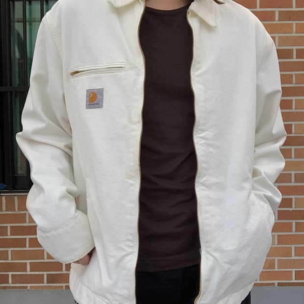 (L) 칼하트WIP 디트로이트 자켓 화이트