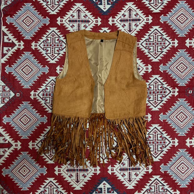Japanese Vintage . 프린지 웨스턴 베스트