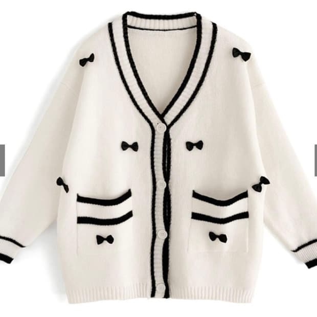 GRL 일브 히메갸루 리본 가디건 리즈리사 빈티지 트랄라라 핀터레스트