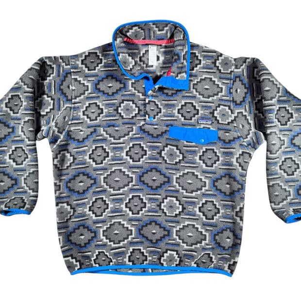 파타고니아 신칠라 스냅T 지오메트릭 패턴 플리스