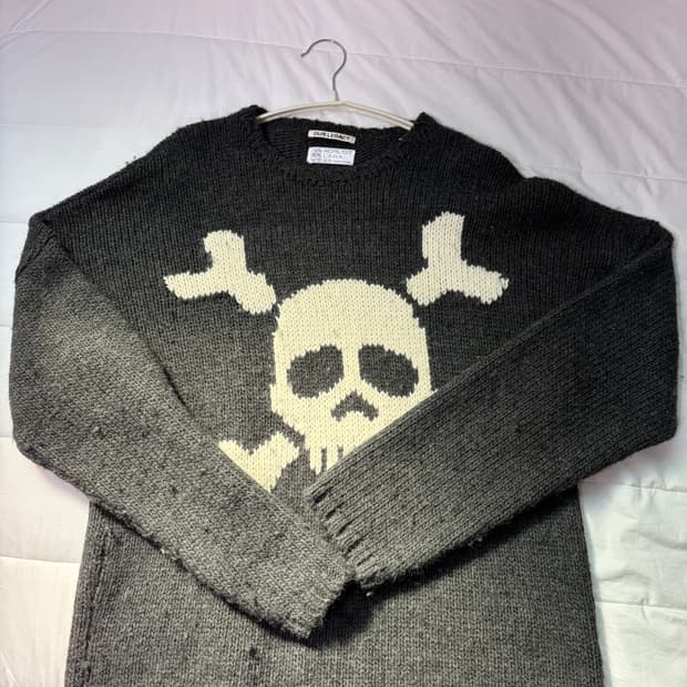 아워레가시 팝오버 해골 니트 48