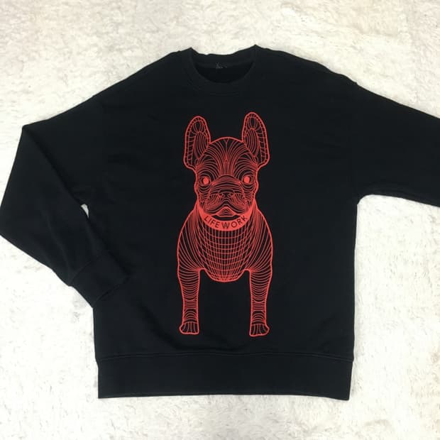 라이프 워크 빅로고 맨투맨 DD14