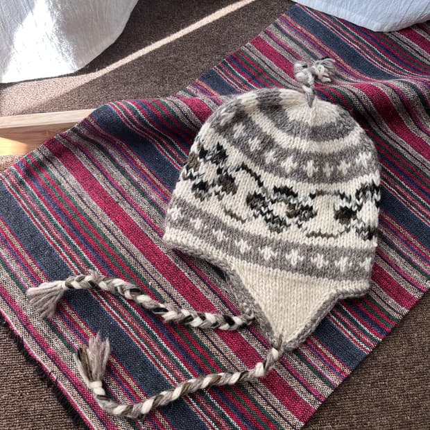 Vintage 코위찬 울니트 이어플랩 모자