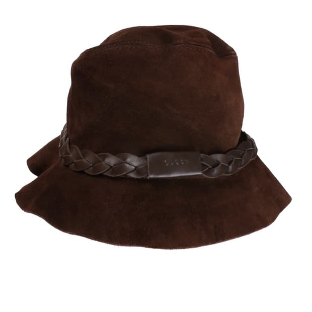 구찌 Gucci Suede Bucket Hat