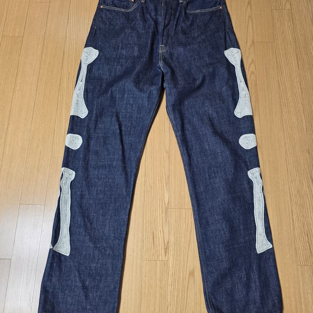 캐피탈 본 데님 멕시칸 턱시도 5P 오카길리 팬츠 인디고 36 사이즈