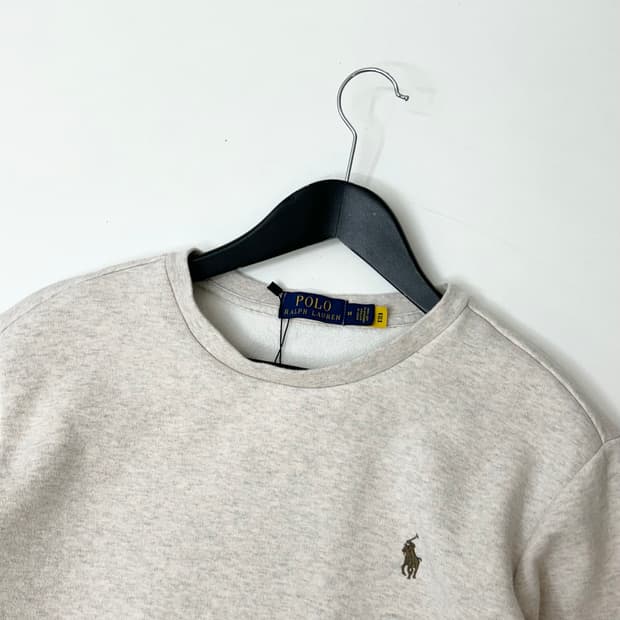 Polo 폴로 랄프로렌 오트밀 기모 맨투맨