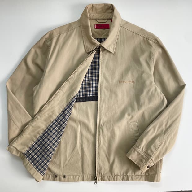 Levis  리바이스 자수 레드탭 베이지 블루종 자켓