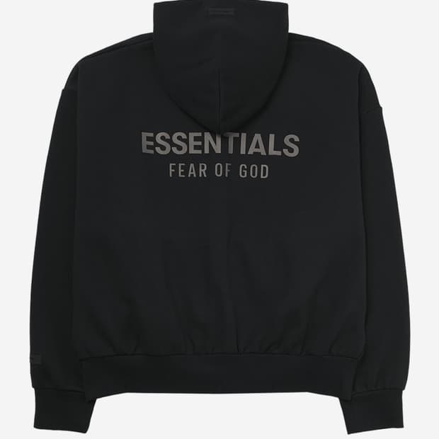 [새상품] 에센셜 클래식 플리스 후드집업 제트 블랙 S M