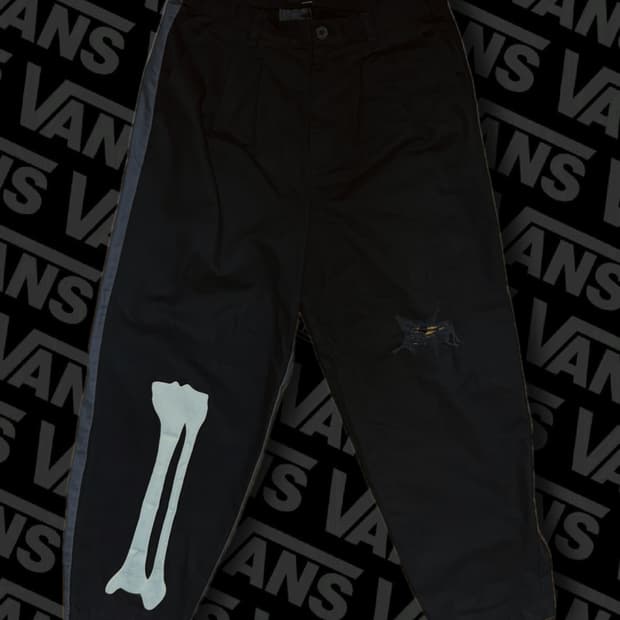 [Vans]반스 x 마크 사보타지 스켈레톤 팬츠 M