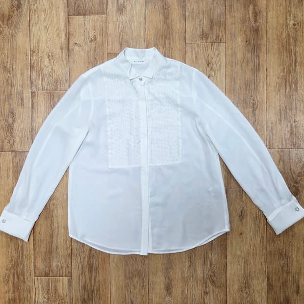 미샤(MICHAA) 아코디언 레이스블라우스 55