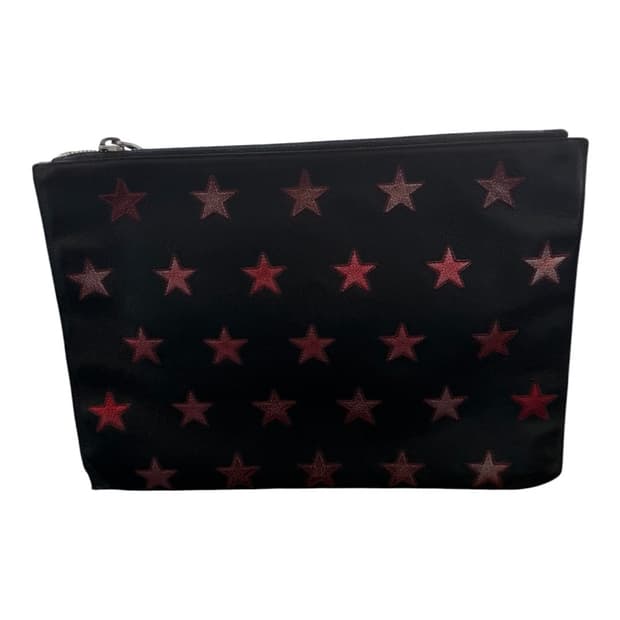 생로랑 스타 패치 레더 클러치