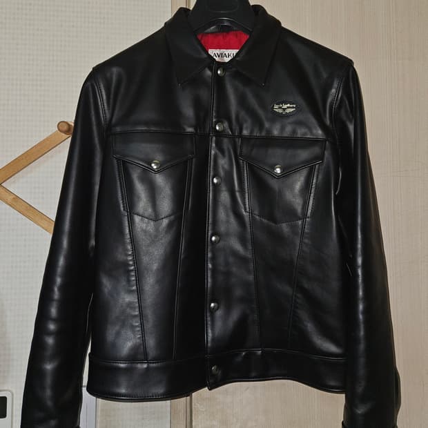 (42) 루이스레더 988 웨스턴 홀스하이드 레더 자켓 블랙