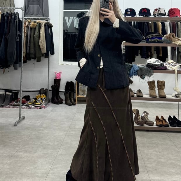 Marmaid 스트치 롱 스커트