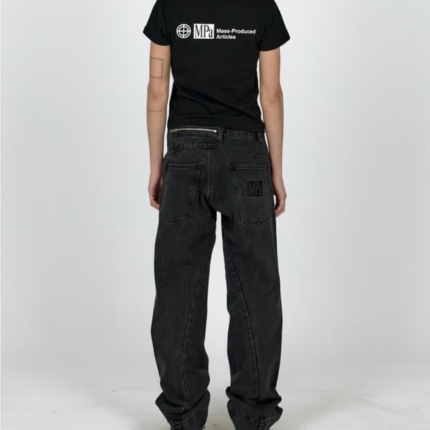 플라스틱프로덕트 MPa DRIFT DENIM PANTS black S