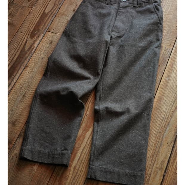 워드로브41 Wide Work pants (Melange Brown)