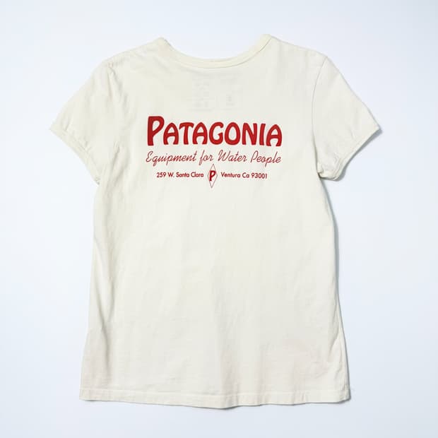 빈티지 Patagonia 그레픽 로고 반팔티