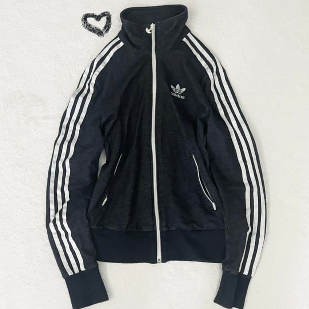 빈티지 아디다스 파이어버드 데님 트랙탑 아디다스데님져지