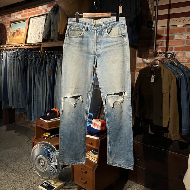 80s USA 빈티지 리바이스 501 데님 팬츠