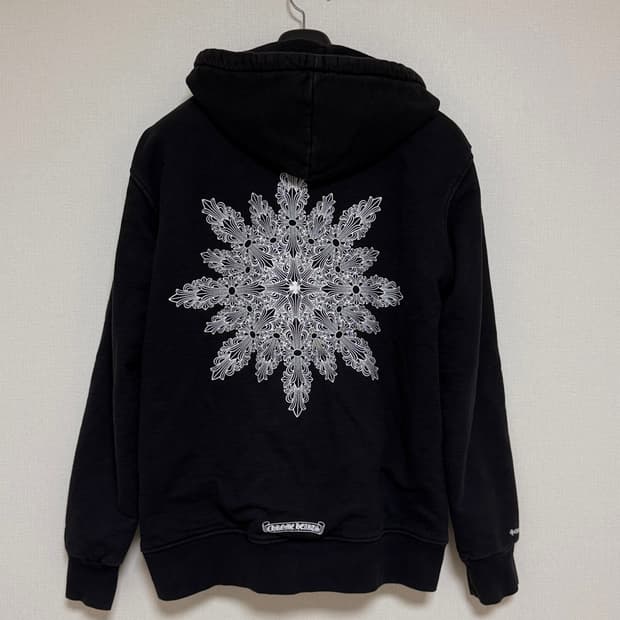 Chrome Hearts 스노우 플레이크 후드집업 L
