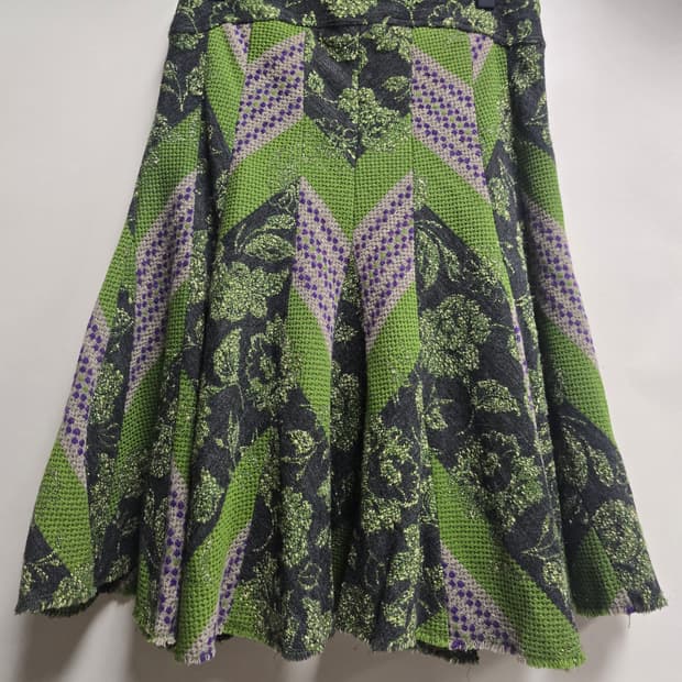 한섬 오즈세컨 모 플라워패턴 스커트 55