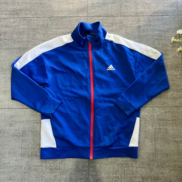 Adidas 아디다스 올드스쿨스트릿 백로고 져지집업자켓 블루