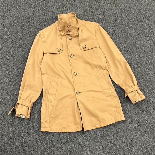 L)PPFM vintage 베이지 트렌치 블루종 자켓