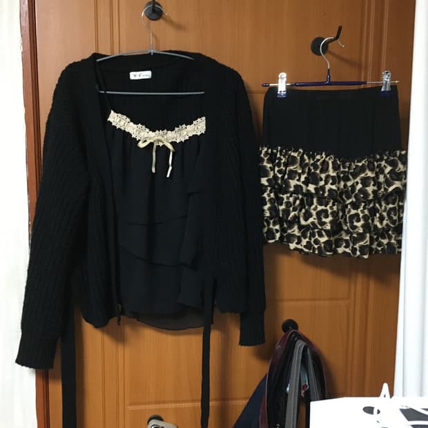 오네갸루 호피 코디셋 