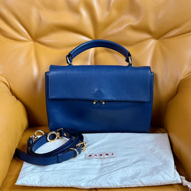 Marni 마르니 투웨이 사첼백 딥블루