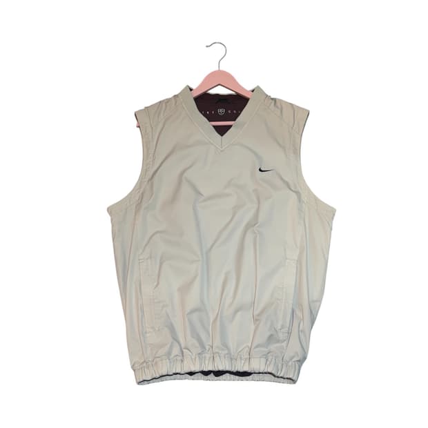 나이키 올드스쿨 버건디 바람막이 조끼 105사이즈