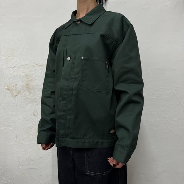 디키즈 x MFC STORE 다크그린 도본 트윌 코튼 빅실루엣 워크 자켓