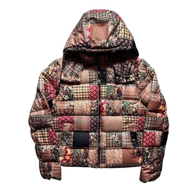 폴로 여성용 패치워크 패딩