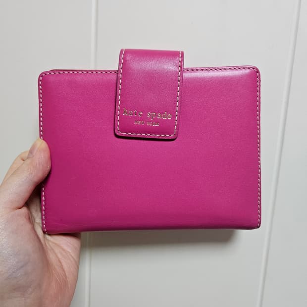 kate spade 케이트 스페이드 핑크 6공 가죽 다이어리