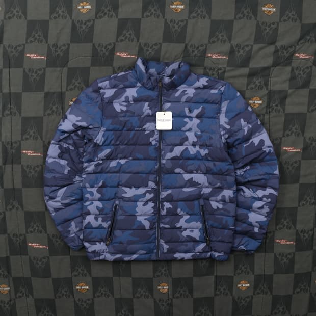 폴로 랄프로렌 블루 카모플라쥬 패딩 L B12