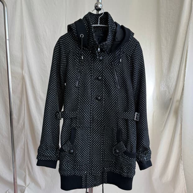 image 도트 후드 코트