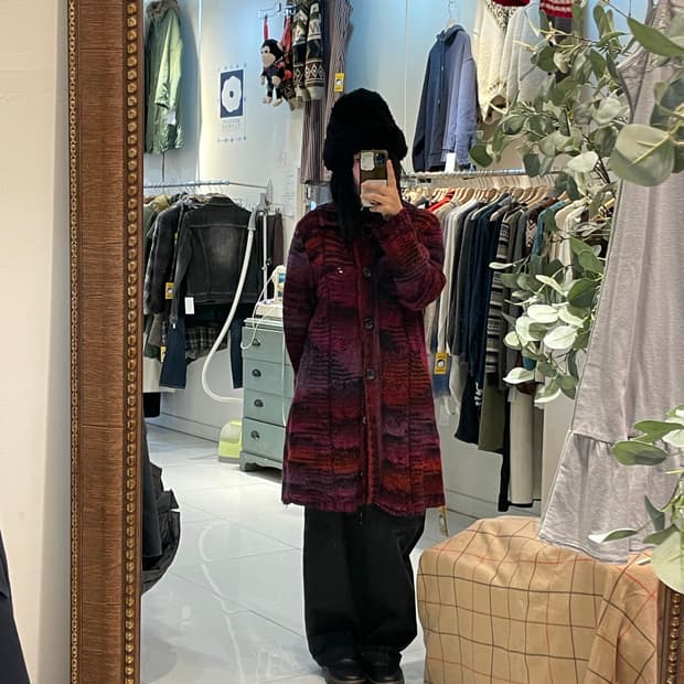 일본빈티지 히피모리 롱가디건