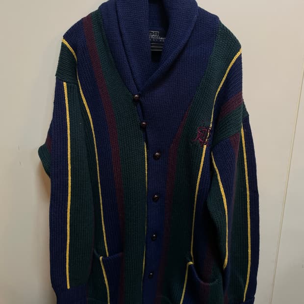 폴로 니트 가디건