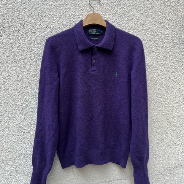 폴로 랄프로렌 램스울 니트 퍼플