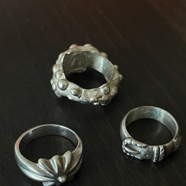 vintage silver 925 ring 9호