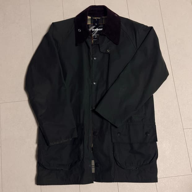 바버 뷰포트 36 왁스자켓 세이비그린