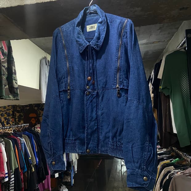 1988s Vintage NEW MAN 뉴맨 2 way 데님 블루종