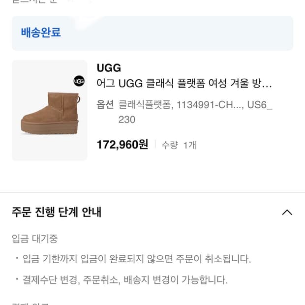 Ugg 어그 클래식 플랫폼 체스트넛 US6_230
