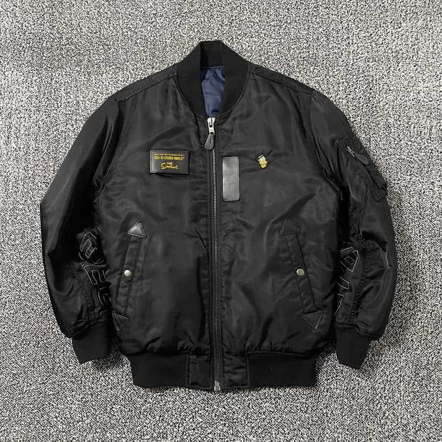 빈티지9. 스테레오 바이널즈 DJ 호머 심슨 MA-1 봄버 자켓 점퍼