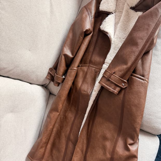 WORKSHOP marie claire 무스탕 코트