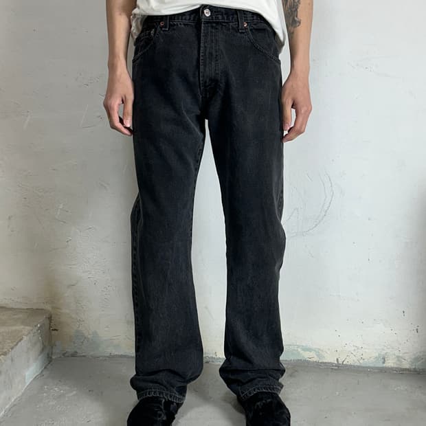 00's 빈티지 리바이스 517 블랙 부츠컷 리바이스 플레어진