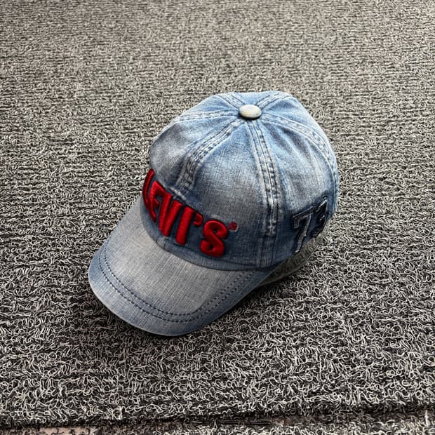 리바이스 빅로고 빈티지 데님 볼캡 2503