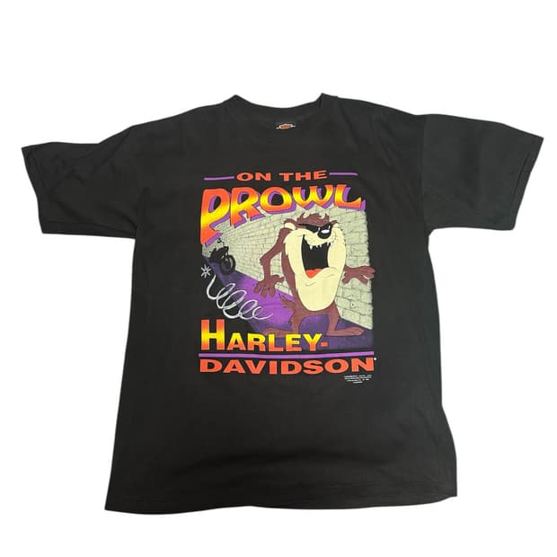 빈티지 90s 할리데이비슨 x 워너브라더스 funwear 태즈 L
