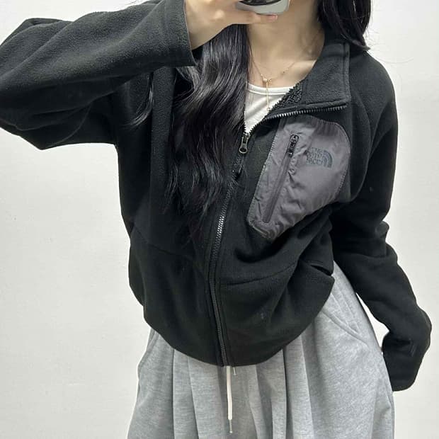 노스페이스 고프코어 포켓 플리스 자켓 후리스 희귀져지