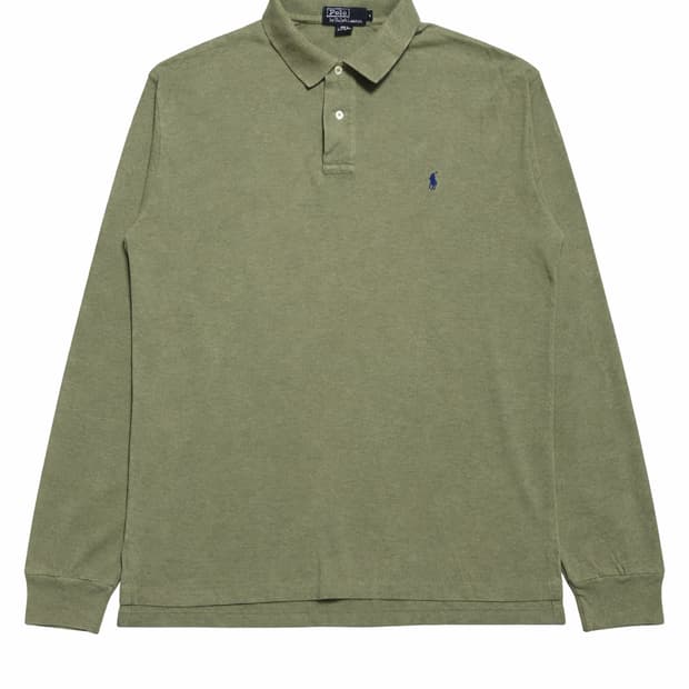 USA 00s 미국 빈티지 클래식 폴로 랄프로렌 올리브 긴팔 카라티 L
