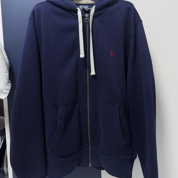 폴로 랄프로렌 후드집업 네이비 M 