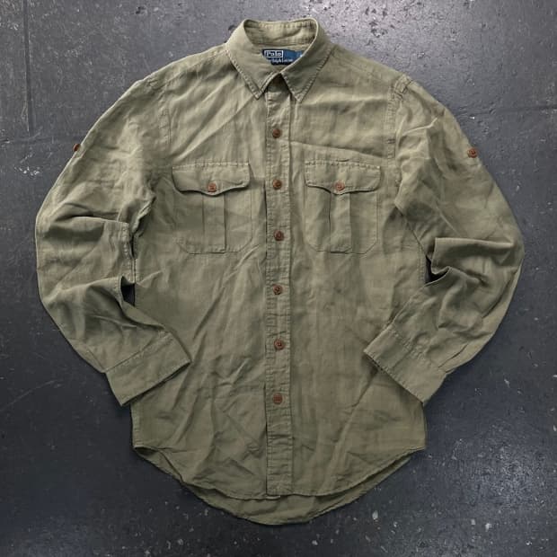 90 폴로 린넨 셔츠 